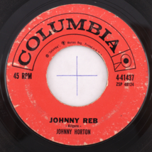 Johnny Horton – Johnny Reb / Sal&#39;s Got A Sugar Lip - 45 rpm Vinyl 7&quot; Single 1959 - $3.99