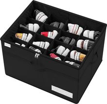 LUVHOMEE Closet Shoe Organizer Containers,16 Pairs, Shoe Storage Boxes, Black - £302.95 GBP