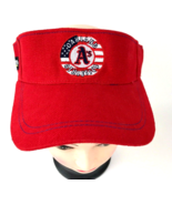 Oakland As Athletics Visor Cap hat USA Flag Red July 4th Peterson Cat ba... - £11.13 GBP