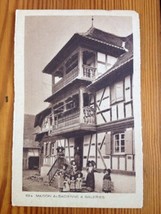 Antique Alsace France Alsacienne Schlupfkapp Traditional Costumes Postcard - £47.06 GBP