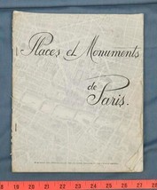 Vintage Places &amp; Monuments De Paris Souvenir Livre Français Language.dq - £46.95 GBP