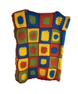 Granny Square Afghan Blanket Full Size Roseanne 56x68 - $686.56 MXN
