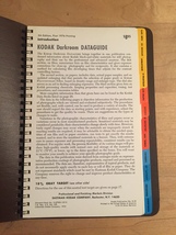 Kodak Darkroom Dataguide Book - 5th Edition, First 1976 edition image 2