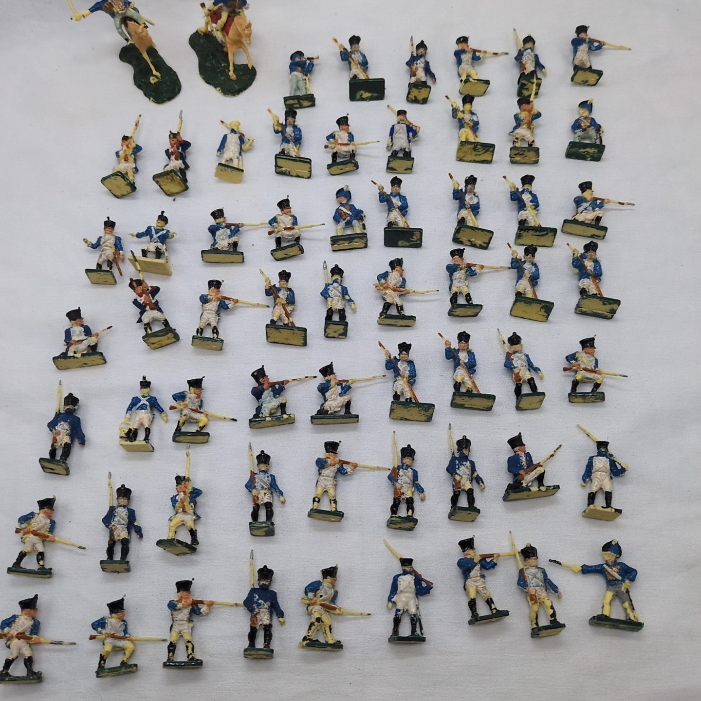 Lot Of (62) Partially Painted Battle Of Waterloo 1/72 Scale Miniatures - $31.67