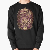 Cheshire Cat Men&#39;s Pullover Black Sweatshirt - £26.09 GBP