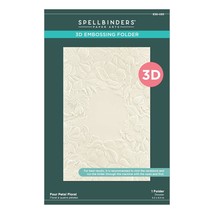 Spellbinders Four Petal Floral 3D Embossing Folder, Clear - £19.17 GBP