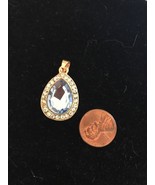 Yellow Gold  Crystal Necklace Ships N 24h - $23.54