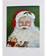 SANTA Original Art by Judy Murrel S/N Limited 22/200 Hand-signed - $84.15