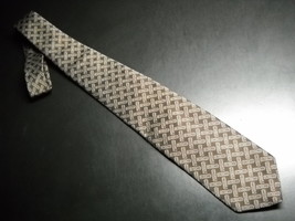Givenchy Monsieur Silk Blend Vintage Neck Tie Nossco Browns - £9.60 GBP