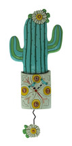Allen Designs Desert Bloom Cactus Pendulum Wall Clock - £54.26 GBP