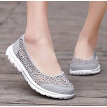 Zeuvad Gray Lace Summer Slip-On Sneaker - £33.63 GBP