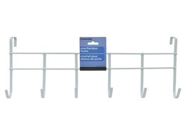 Essentials 6-Hook White Over-the-Door Metal Hook, Organizer Rack - $7.99