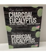 (2) Shugar Soap Works Charcoal Eucalyptus Plant Derived Soap 5oz- NEW! - €6,86 EUR