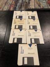 Vintage Microsoft Word Version 5.0 For Ibm On 7 Disks Tested And Readable - £27.63 GBP