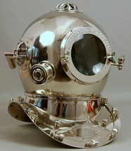 Antique Diving Helmet Brass U.S Navy Mark V Diving Divers Helmet Replica s Gift - £176.83 GBP