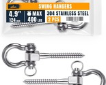 Albo Swing Hangers 2–6 Pack 304 SS 1800lbs Swivel Hooks for Hammock Gym ... - $16.99+