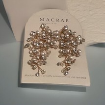 Macrae &amp; Co Jewelry Dripping Crystals Earrings Sterling Silver Post - $39.95