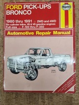 Ford Pick-UPS Bronco 1980 thru 1991 - Haynes Repair Manual - USED # 880 - $24.74