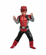 new Beast Morphers RED POWER RANGER Toddler Boys 3T-4T Halloween Muscle ... - $34.66 CAD