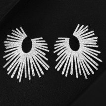 GODKI  Fireworks Stud Earrings For Women Wedding Cubic Zirconia Dubai Bridal Ear - $51.78