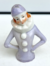 Vintage Lady Half Doll Porcelain Pierrot Clown Girl - £58.63 GBP