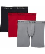Calvin Klein Men&#39;s Microfiber Stretch Multipack Boxer Briefs Size L, Red... - $771.60 MXN