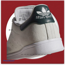 STAN SMITH adidas ADV SHOES FV5942 White / Mineral Green / Cloud White S... - £83.34 GBP