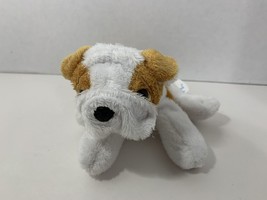 Kids Preferred plush English bulldog small beanbag puppy dog brown white 2000 - $9.89