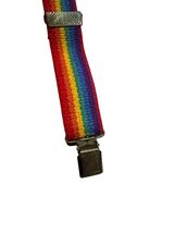 VTG Kids Rainbow Suspenders Adjustable Elastic Clip-On Pride Costume Acc... - $5.93