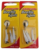 Johnsons BSVP1/16WRD Original Beetle Spin 1/16 oz White Red Dot Lot of 2 Pks. - £8.55 GBP