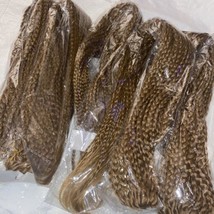 Brown 24&quot; Crochet Hair Box Braids Extensions 3X Synthetic Kanekalom 6 Pa... - £15.72 GBP