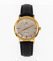 Marvin Gold-Plated Automatic Watch w/ Leather Band Cal #777 - £593.40 GBP