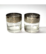 Vintage Queen’s Vitreon SILVER FADE 3.5” Old Fashioned Rocks Glass - Pai... - $316.37 MXN