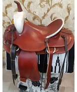 Premium Leather Western Barrel Racing Horse Saddle Size 13&quot; To 18&quot; Inch - £289.68 GBP+