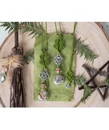 Wild Harmony spell bottle necklace, macrame green leaf necklace, green w... - $45.00
