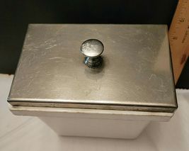 VINTAGE PORCELAIN SODA FOUNTAIN CANISTER HALL BB C-457 WITH LID image 2
