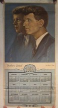 1969 John F. Kennedy Robert F. Kennedy Calendar Jfk Rfk Brothers United Vinta... - £140.83 GBP