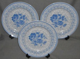 1995 Set (3) Johnson Brothers Chelsea Rose Pattern Dinner Plates Made In England - £38.65 GBP