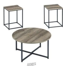 Signature Wadeworth Occasional Accent Wood &amp; Metal Table Set (T103-213) - £111.40 GBP