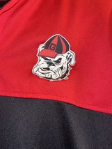 Georgia Bulldogs Russell Athletic Polo Shirt Men&#39;s Red &amp; Black  Medium - £11.26 GBP