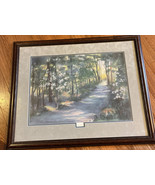 Virginia Woods Art - Dogwood Trail - Framed and Matted - signed / numbered
