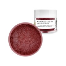 Bakell® 4g Metallic Maroon Red Edible Luster Dust - £7.90 GBP