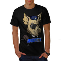 Authority Pig Cool Funny Shirt Funny Farm Men T-shirt - £10.54 GBP