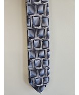 Jerry Garcia Gray Square Pattern Neck Tie Uncorrected Manuscript Fifty-Five - $16.85 CAD