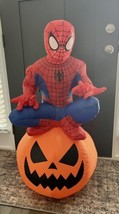 Spider-Man Pumpkin Airblown Inflatable Halloween Marvel Blow Up Decoration 3.5ft - £100.53 GBP