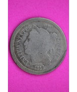 1866 Three 3 Cent Nickel Guaranteed Authentic &amp; Genuine Fast Free Shippi... - $19.99