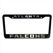 - SET of 2 - Atlanta Falcons Black Plastic License Plate Frame Truck Car Van - $21.59