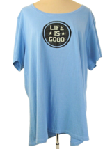 Life is Good T Shirt in Blue Women&#39;s XXL - $12.60