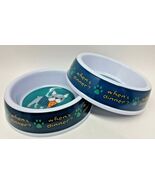 2 x Dog Food Water Dish Pet Sturdy Feeding Bowls 6" Diameter Bowl, When'... - $15.83