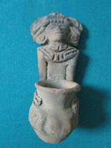 Mayan Aztec Praying Priest Red Clay Figurine Pick One - $125.99